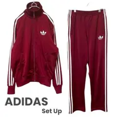 希少 ADIDAS トレフォイルロゴ ジャージ セットアップ USサイズ 古着