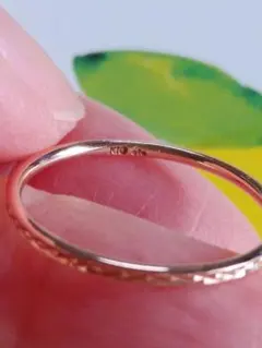 ete K10 ピンクゴールド リング