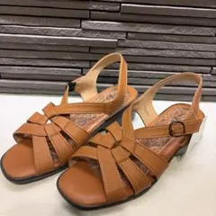 新品未使用 シンプル サンダル ミュール 夏 綺麗め クロスストラップのサムネイル