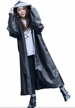 カッパ ポンチョ かっぱ 収納袋付き 防水 サイズ L