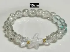 ガラスビーズブレスレットハンドメイド　8mm15cm