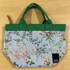 スーパーハッカ　glanta バッグ　花　グレー　グリーンのサムネイル