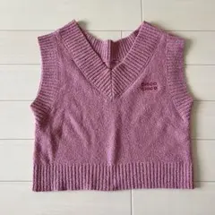 CHICO 胸刺繍 メランジ ベストのサムネイル