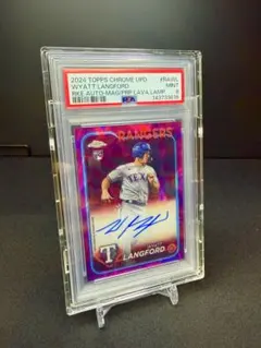 2024 Topps Chrome Wyatt Langford PSA9