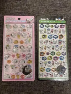 国内正規品　ボンボンドロップシール　ミニ　スヌーピー　　2枚セット　新品未開封