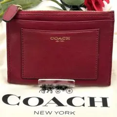 ✨美品✨ COACH コーチ ポーチ コインケース カードケース キーリング付き
