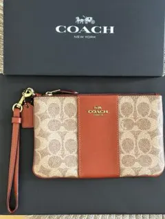 COACH リストレット　フラットポーチ