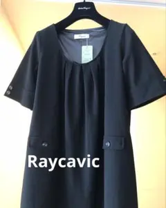 【新品未使用タグ付き】Raycavic ワンピース ひざ丈 半袖 レディース L