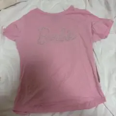 Barbie ピンク Tシャツ ラメロゴのサムネイル