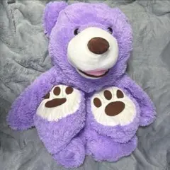 くま　特大　BIG ぬいぐるみ　紫　抜け殻　ワタヌキ　着ぐるみ　約 125cmのサムネイル