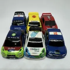 WONDA ラリーカー プルバックカー 6台セット WRC スバル フォード ①
