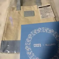 COCO'S × ILLUMS オリジナル トートバッグ　プレート