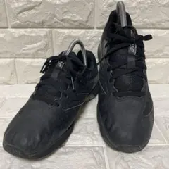 asics アシックス スニーカー ブラック×ゴールド 24.5cm