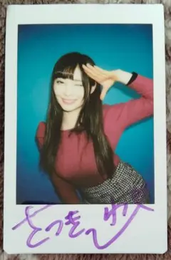 超絶可愛い★河北彩伽　直筆サイン入りチェキ★珍しい横向きのチェキ 超絶可愛い☆河北彩伽 直筆サイン入りチェキ☆珍しい横向きのチェキ