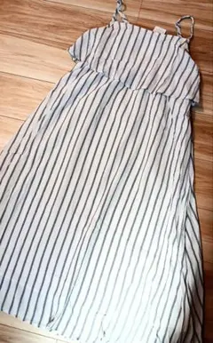 ストライプ柄 ネンシキャミワンピース М