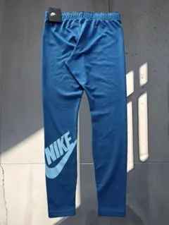 新品　NIKE ナイキ　レギンス タイツ　L ブルー ビッグロゴ ヨガ