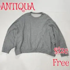 ANTIQUA アンティカ スウェットトレーナー FREE グレーのサムネイル