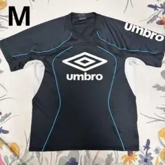 アンブロ　メンズ　半袖　Tシャツ　黒　ブラック　ロゴT メッシュ