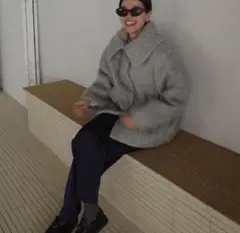 bow.a ボウエー　シャギーコート　新品未使用 2025年最新】bow.a コートの人気アイテム - メルカリ