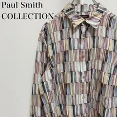 Paul Smith COLLECTION リネンシャツ　ミックスパネル　L