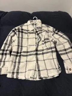 フリースチェック柄シャツ