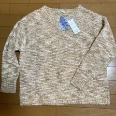 お値下げ　美品タグ付き L ピンク系 ニットセーター