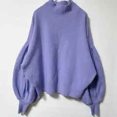 SLY スライ ラベンダー バルーンスリーブ F オーバールーズスタンド