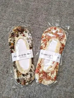 フットカバー　2セット　レース