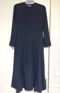 美品✨セルフォード 2way リボン ボウタイ プリーツ ワンピース