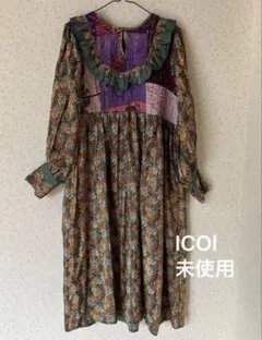 美品✨アルベロベロ シャツワンピース パッチワーク ブタさん 変形