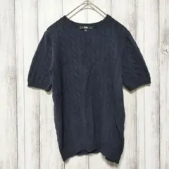 UNIQLO ユニクロ (M)　ケーブル クルーネックセーター
