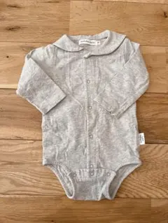 birthday party グレー 襟付きロンパース 70