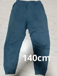 GU裏起毛ダークブルー長ズボン140cm