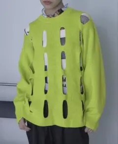 【miette 】カットアウトデザインニット