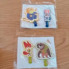 ✨60%オフ✨ 新品 ディズニーストア　ズートピアヘアクリップ 4個セット