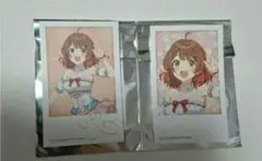 花海佑芽　ミニフォトカード　サイン　学園アイドルマスター