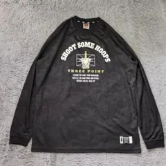 3PT バスケ ロンt ブラック Oサイズ