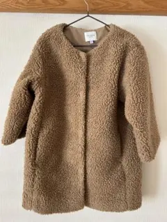 アーバンリサーチドアーズ　ボア素材コート120 110 茶色　ブラウン　キャメル