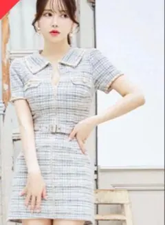 【美品】JEWELS ツイードワンピース キャバドレス