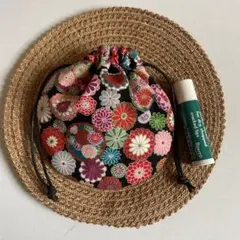 まんまる巾着◉華小菊黒