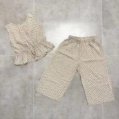 evercloset エバークローゼット　ドット柄　セットアップ　130 パンツ