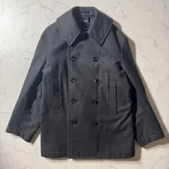 希少XL/日本製】DENHAM デンハム Pコート本革 ウール アンカーボタン