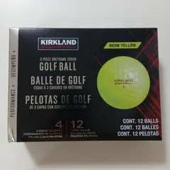 Kirkland ゴルフボール ネオンイエロー 12個入り