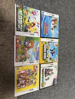 DS 3DS ソフト6本セット ゼルダの伝説 ピクミン ぷよぷよ マリオ まとめ