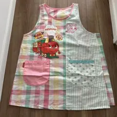 アンパンマン エプロン カラフル チェック柄