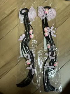 ハローキティ リボン付きヘアアクセサリー 2個セット