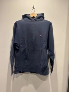 80s Champion Reverse Weave パーカー L ネイビー
