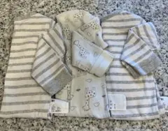 UNIQLO 長袖コットンボディースーツ 80cm 3点セット