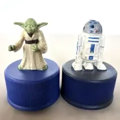 Star Wars ボトルキャップ フィギュア 2個 ヨーダ R2-D2のサムネイル