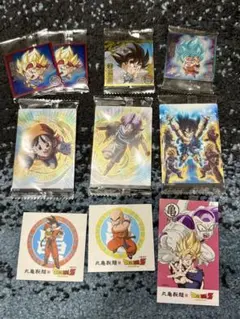 丸亀製麺ドラゴンボールZ うどん札セット　 ウエハースシール　イタジャガ